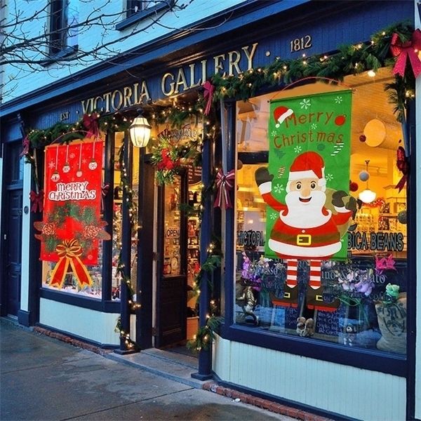 

decoration ornament merry hanging porch christmas door banner for home xmas navidad 2020 happy new year 2021