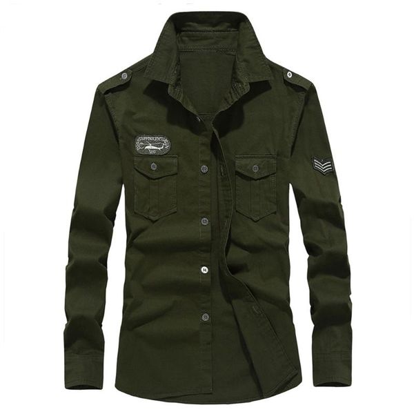 

jaycosin mens autumn casual cargo slim button long sleeve dress shirt blouse men clothing plus size 3xl 4xl, White;black