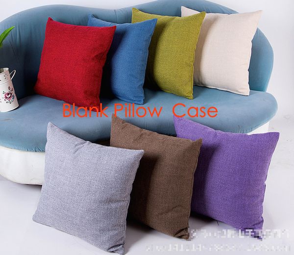 

plain flaxen color cotton linen cushion sample cover 90g blank decorative pillow case provide pattern custom print your
