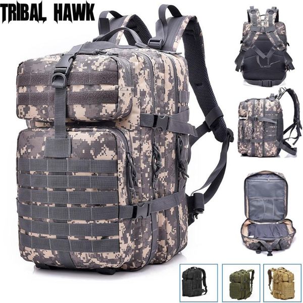 

outdoor bags 50l molle tactical bag army backpack multifunction hiking rucksack camo hunting pack large travel mochila