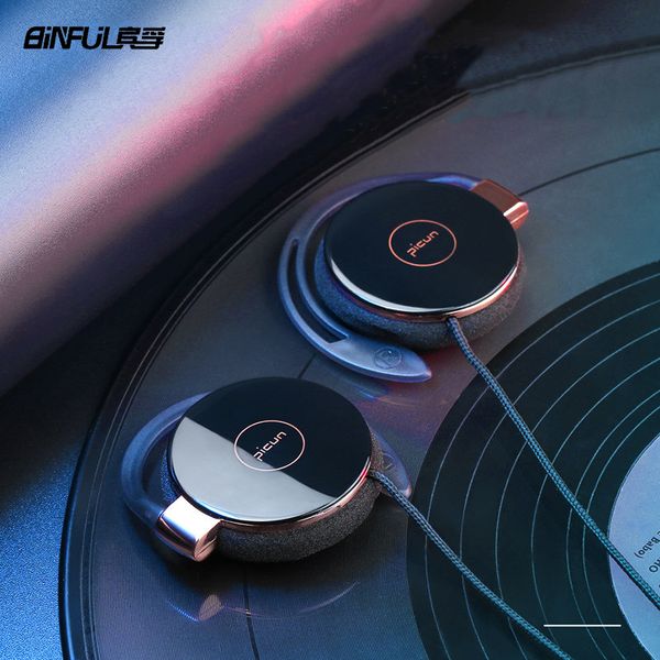 

super bass headphones noise canceling headset ear hook music headphones with mic for ipods computer mp3 player mobile telephone