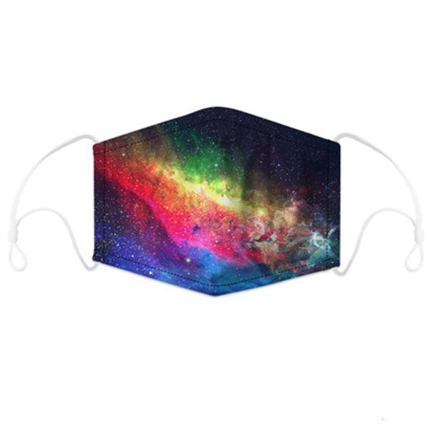 

printing dustproof mask 3d face starry sky digital pm2.5 kids reusable mask with 5 layer 7ho2