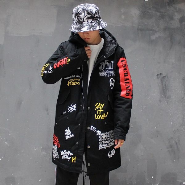 Parka da uomo April MOMO Giacca autunnale Ma1 Bomber Coat China Have Hip Hop Star Swag Tyga Capispalla Cappotti Streetwear Cappotti Hombre