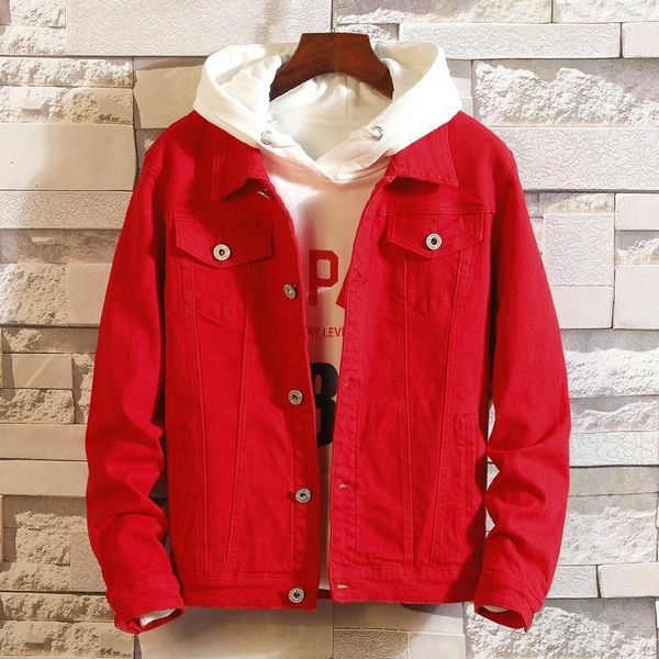 

spring autumn jeans coat men casual denim jacket fashion stretch cotton streetwear jean jacket men denim jackets1, Black;brown