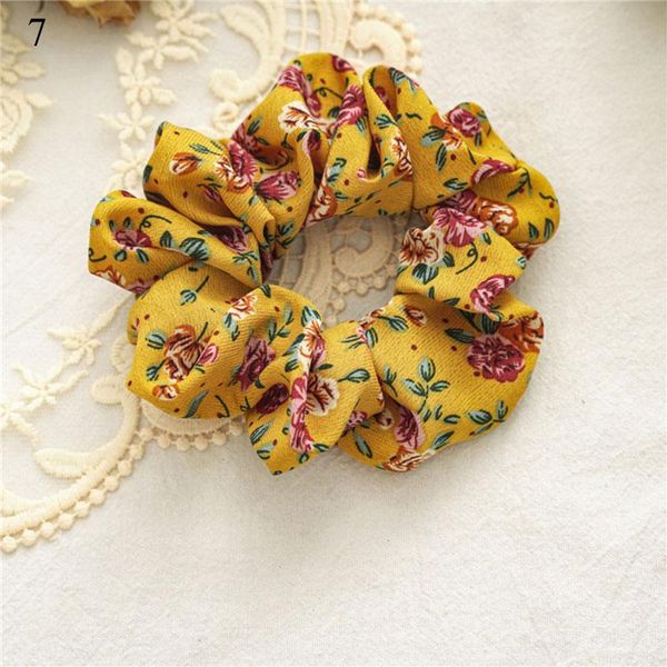 

vintage flower hair band girls floral ponytail holder elastic hair rope ring fashion women hairband headband hair accessories q bbyfqj