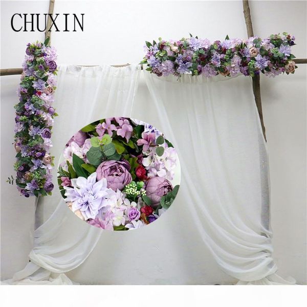 

new rose peony dahlia artificial flower row home l dining table decoration fake flower wedding arch door decor road lead