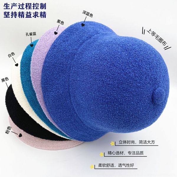 

cwkv mask mask wide brim hat 5 colors neck kangaroo women summer uv face protection full flap cap outdoor solid bucket hat ljjo7648, Brown;gray