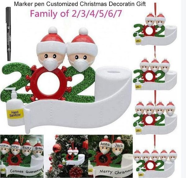 

factoryz3kpcustomized party decoration marker quarantine gift with christmas pen personalized family of 7 ornament pandemic distanc