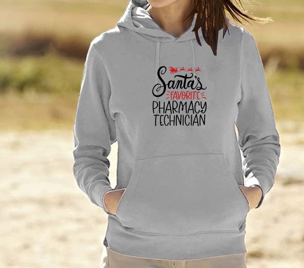 

wt20280 new style christmas creative letter printing hooded sweater women's loose casual autumn and winter all-match, Black