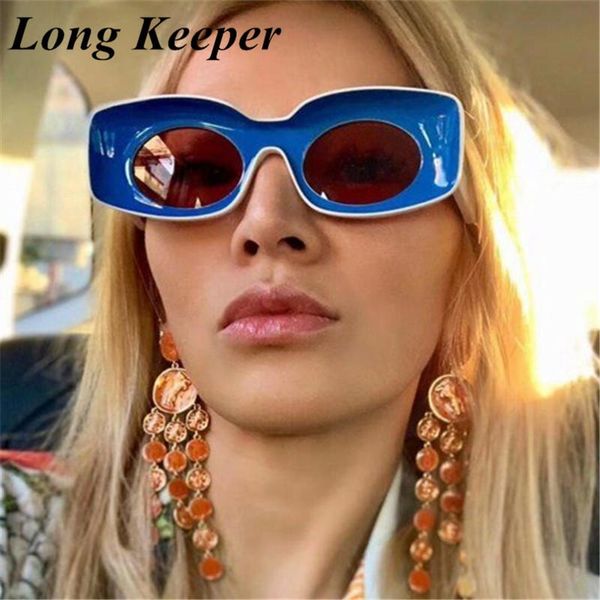 

sunglasses vintage rectangle women oval designer ladies big frame black sun glasses brand retro skinny candy color eyewear, White;black