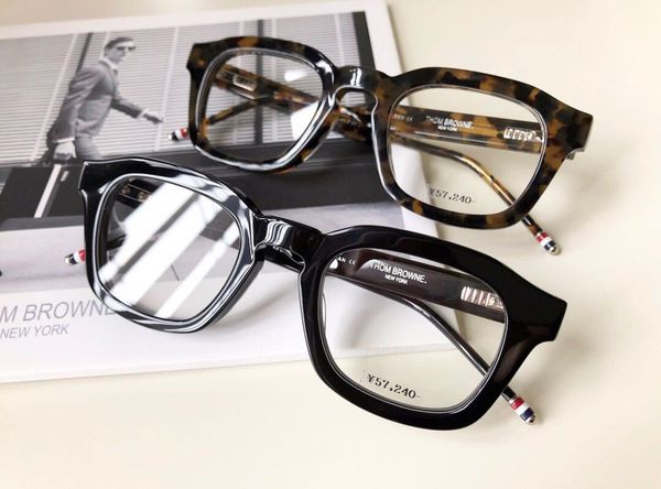 

chaopai korean personalized british style big box tbs412 men's and women's anti blue sun glasses, White;black