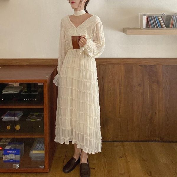 

dresses woman party night women clothes 2021 lace-up fungus dress pleated mid-length v-neck fairy dress designer dress, Black;gray