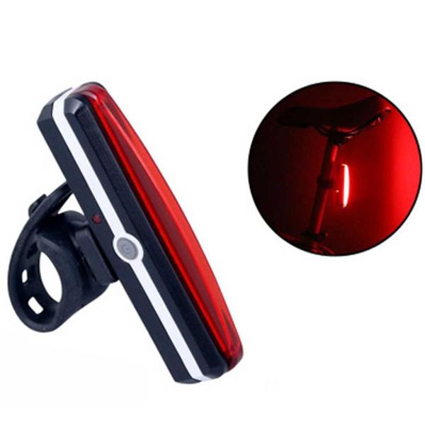 

bike lights bicycle light rechargeable led taillight usb rear tail safety warning cycling portable flash super bright
