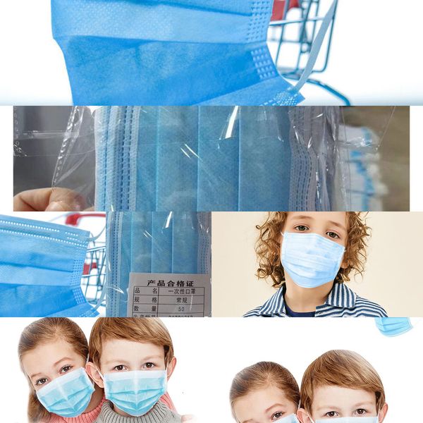 

elastic ear childre kid with masks disposable facial loop soft 3 ply breathable and comfortable ff6wff6w rc5i