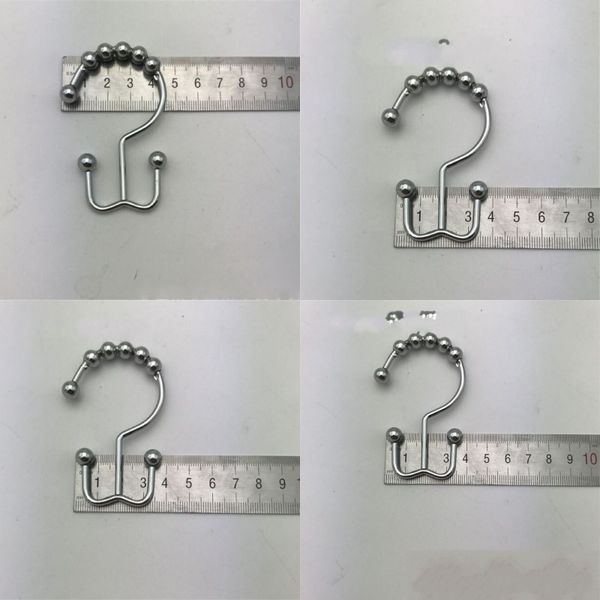 

two sided hooks 8 beads metal family bathroom shower curtain hook gourd clasp new arrival 0 6wp j2
