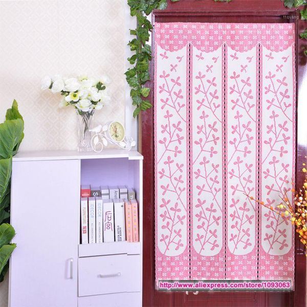 

korean garden classical grass door curtain bedroom decoration knitting feng shui good fortune1