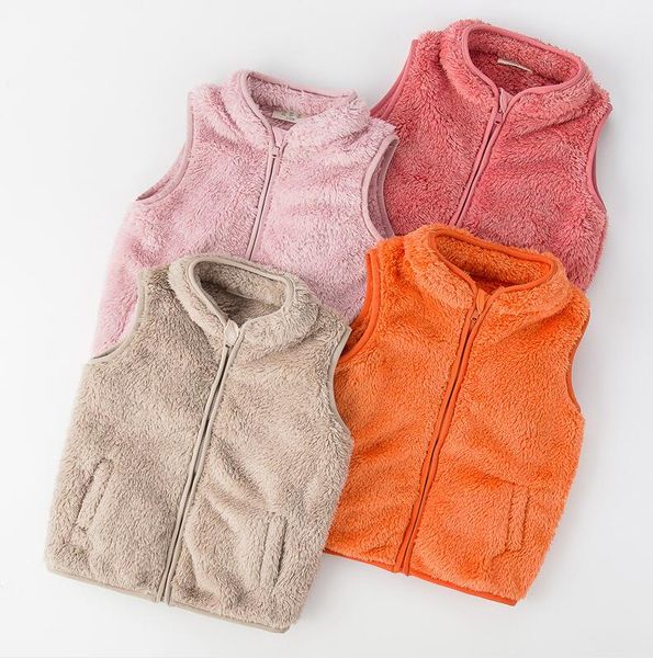 

kids baby boy girls sherpa fleece vest jacket children plush fluffy waistcoat sleeveless vests coat windbreaker warm jackets new e120805, Camo