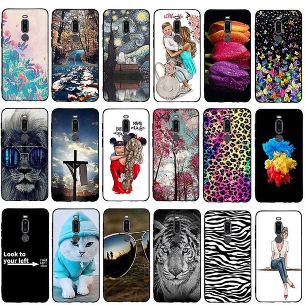 

case soft tpu silicone cover flowers coque for meizu m8 v8 m v 8 pro v8pro shell