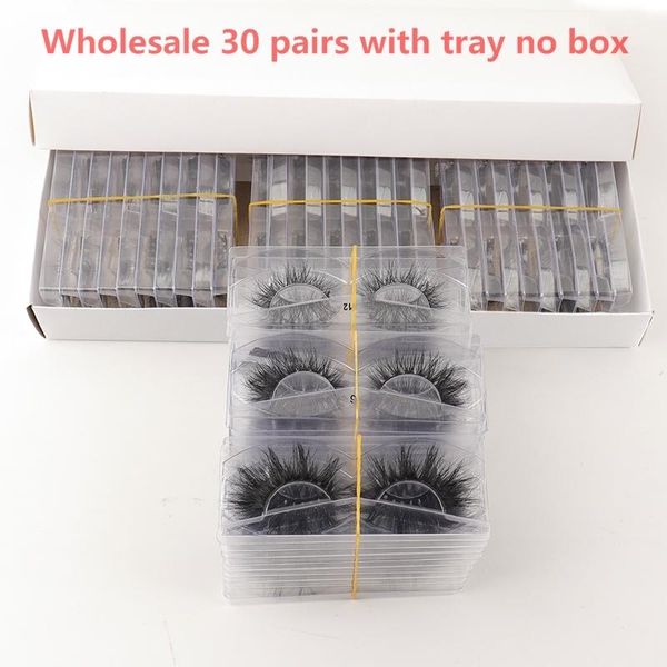 

wholesale 30 pairs no box 3d mink hair eyelashes soft dramatic natural long lashes makeup extension eyelash d series maquillaje