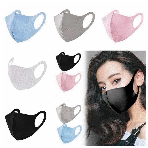 

5 colors anti dust masks anti-fog face mask for adults breathable washable reusable dustproof ice silk cotton designer masks rra3042