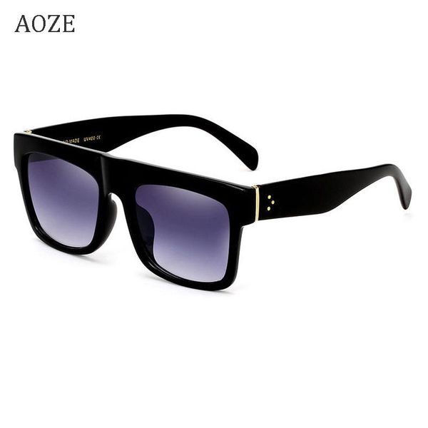 

sunglasses fashion audrey super square glasses rivets vintage women's designer brand men's flat light len uv400, White;black