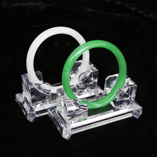 

ta mingren transparent acrylic organic glass l-shaped jewelry display props bracelet holder, Pink;blue
