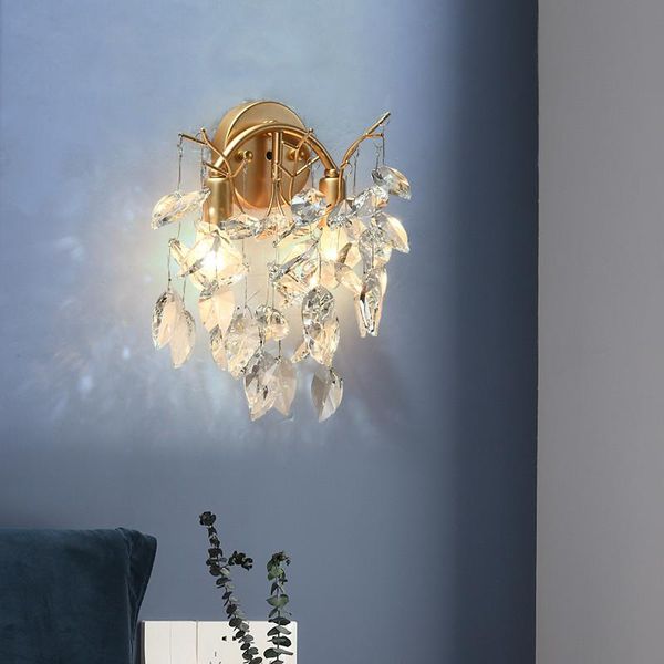 

wall lamp hallway crystal lighting porch led e14 stair background sconce bedroom cloakroom corridor balcony light