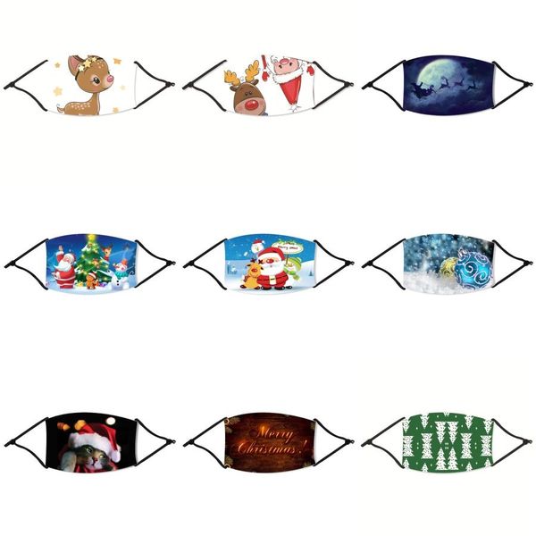 

nonwoven 1pcs kids children face christmas dust cartoon cotton masks exhaust anti colorful christmas sun block mouth 100 cloth masks ch aqee