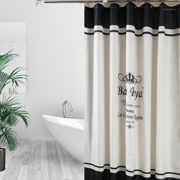 

shower curtains polyester fabric curtain waterproof home bathroom s crown style bath crutain for the set1