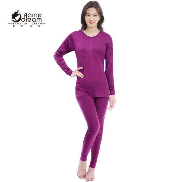 

flame of dream 100%cotton thermal underwear set women's pure cotton thermo underwear women 1651 220112, Black;pink
