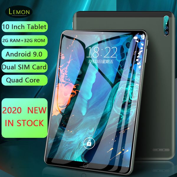

tablet pc 2gb ram 32gb rom android 9.0 wifi 3g network smart bluetooth 1280*800 ips lcd dual sim card 10 inch new high quality