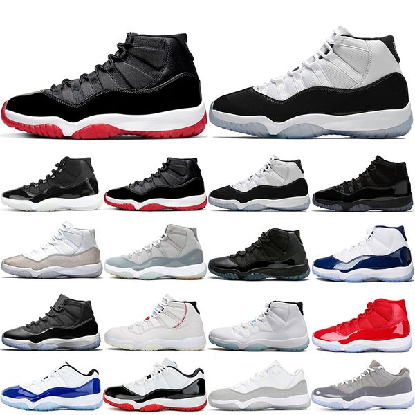 

discount jumpman basketball shoes 11s men women 11 blue concord 25th anniversary white bred unc mens womens trainers sport sneakers, White;red