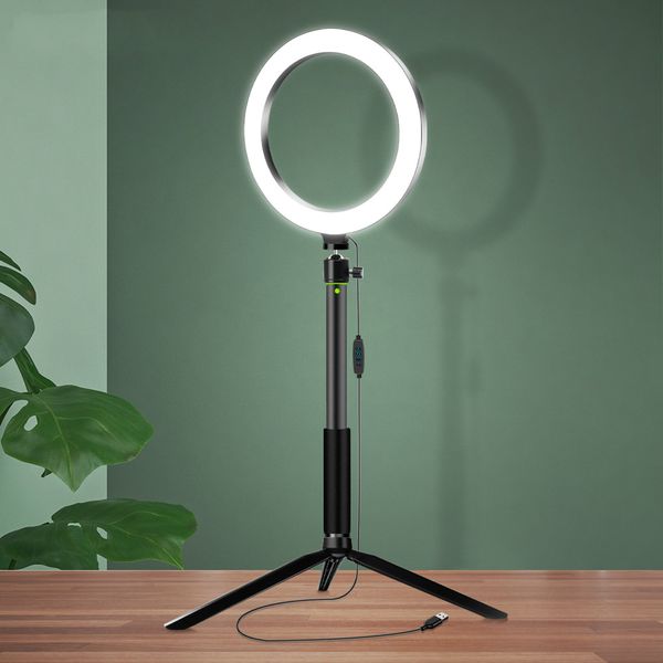 Lampada per trucco a LED da 20 cm Luce anulare per la bellezza dei video selfie su YouTube Luce anulare Tiktok per l'illuminazione fotografica dello studio fotografico