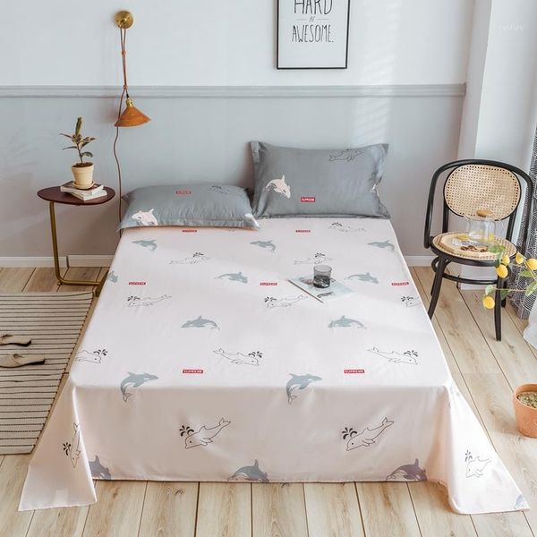 

2020 small fresh style bedding set super king size bed sheet pillow cases set family pack bedding1