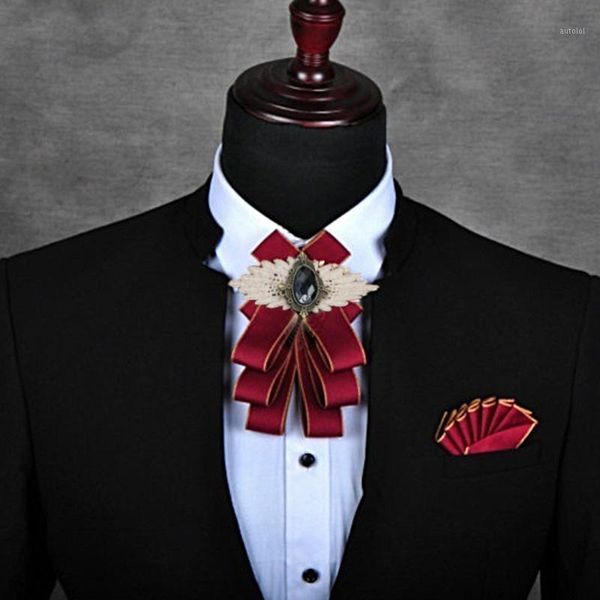 

men bow tie luxury vintage retro paisley crystal rhinestone bowtie business wedding bowknot bow ties for groom party accessories1, Black;gray