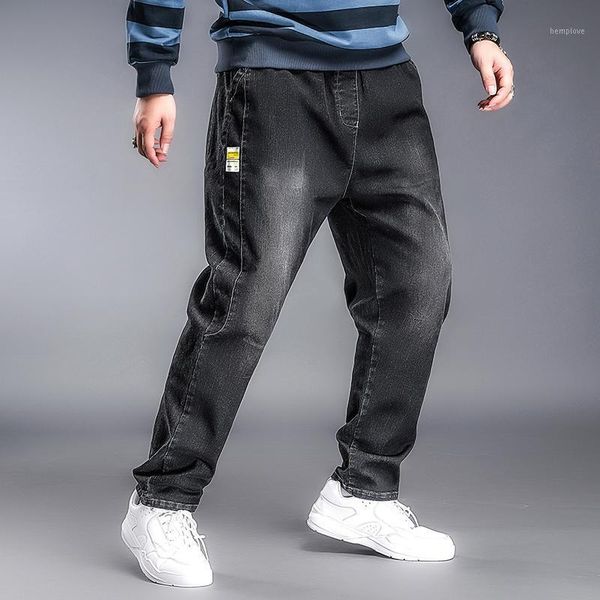 

plus size 6xl 5xl xxxxl fashoin blue jeans 2020 vintage straight pants harajuku jeans wide leg denim pants1