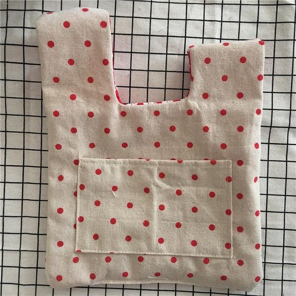 

yile handmade cotton twill wrap knot handbag coin phone bag white elephant red base 8326c h wmtlmg