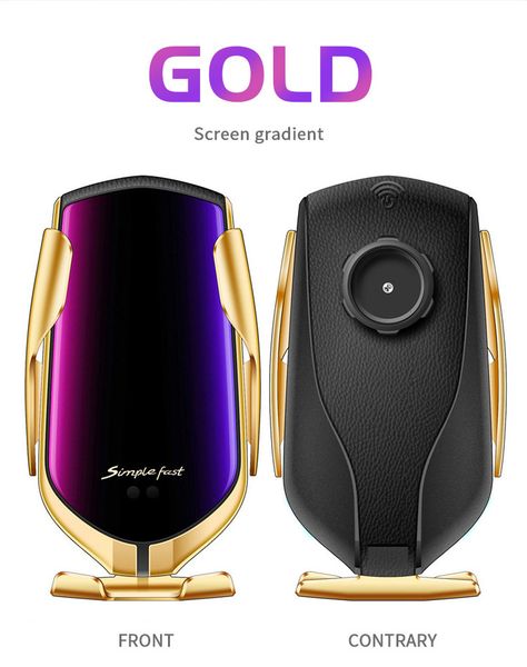 

4fds2awuniversal smart sensor r1 mount non slip car mobile phone holder