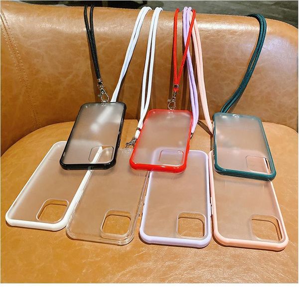 

luxury transparent hanging rope case for iphone 12 mini 11 pro max x xs xr 8 7 plus se 2020 c jllrhy