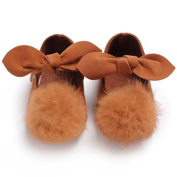 

first walkers baby shoes spring fashion hair ball bow girl born cotton cute princess autumn