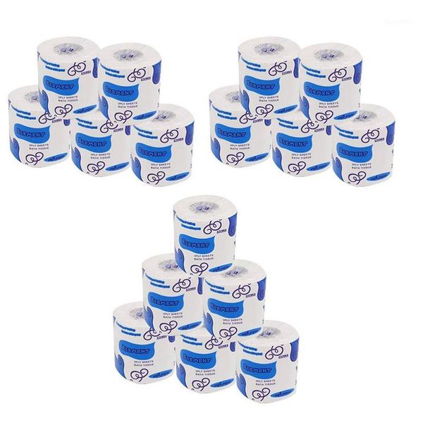 

16pcs white toilet paper toilet paper tissue roll 3 layer tissue household1