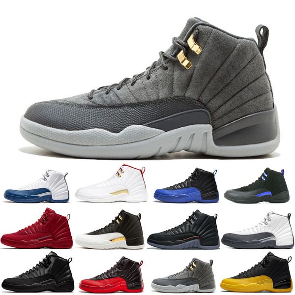 

2022 man basketball shoes 12 12s black purple blue stone cny dark concord grey fiba flu royal gamma gym red o-black reverse taxi the master, White;red
