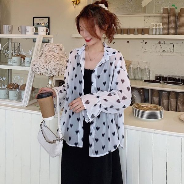 

patterned vintage collar long sleeve shirt, White