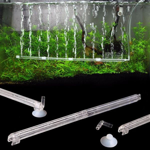 Aquário Filtrações Ar Infusor Infusor Bubble Strip Tube Plástico Clear Peixe Tanque Bomba de Oxigênio Difusor Aerador Acessórios de Oxigênio