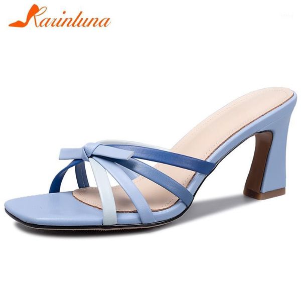 

karin female fashion sandals open toe slip on butterfly knot high heels women sandals summer women shoes1, Black