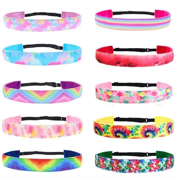 

женские галстуки повязки повязки девочки градиент радуги волосы палочки женские зубы не скольжения голова мода волос обруч для взрослых дете, Slivery;white