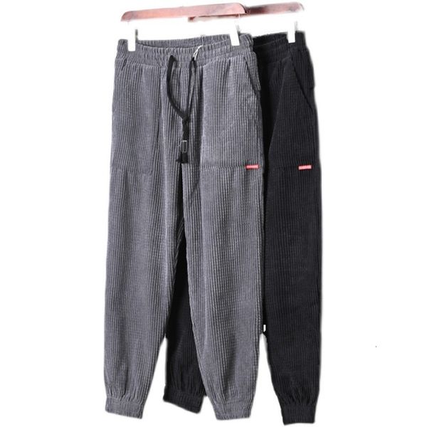 

yyj26 plush and thickened men's casual pants, Black