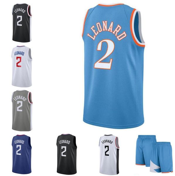 Maglie da basket Maglia Kawhi Leonard 2021-22 maglia da città Uomo Youth S-XXL