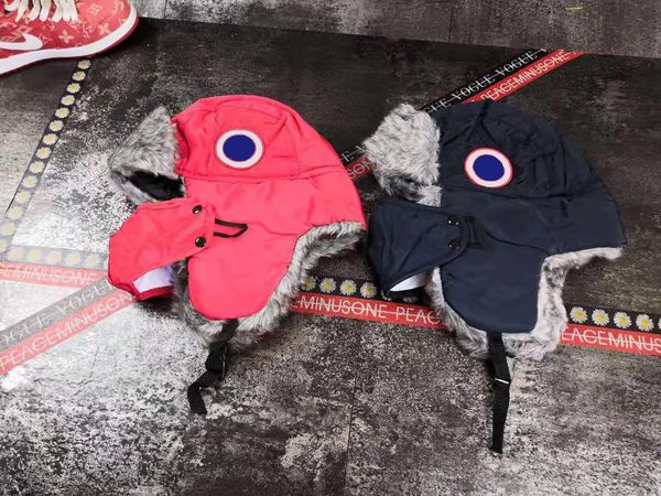 

2020 mens hats retro fashion travel cap couple models adjustable length after cap windproof and warm lamb cashmere winter aviator hat, Blue;gray