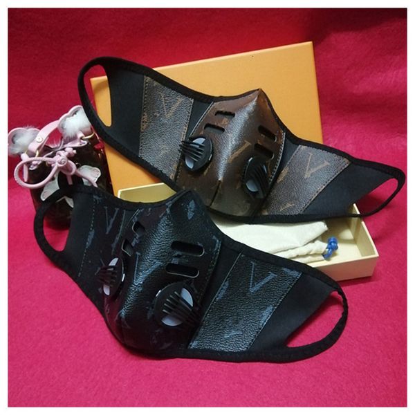 

fashion face leather breathe unsiex masks pu dustproof design men women mouth-muffle washable outdoor sports protective